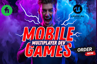 develop unity 2d 3d mobile multiplayer game with unreal engine development