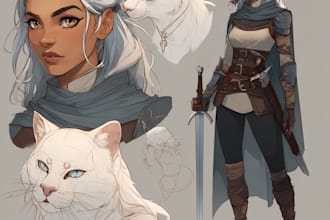 draw custom dnd, rpg, and character art