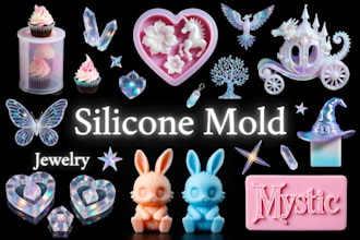 design 3d silicone mold soap mold plastic mold for manufacturing and prototyping