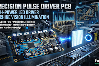 design precision pulse driver pcb for high power machine vision illumination