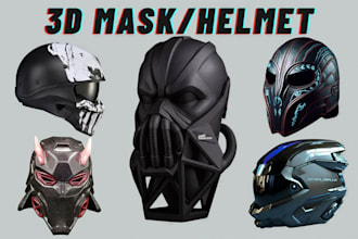 sculpt custom cosplay mask 3d mask 3d helmet cosplay armor mask 3stl 3d printing