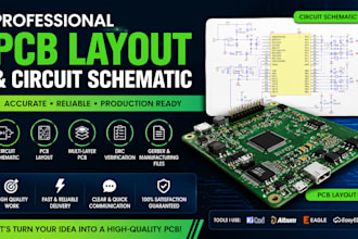 design professional pcb layout and circuit schematic