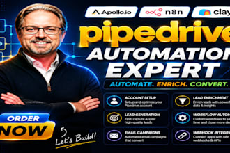 pipedrive saleforce go high level expert n8n automation zapier integration