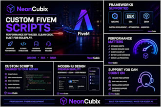create custom fivem scripts for each framework