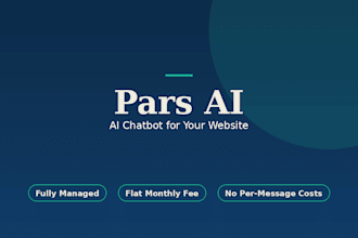 build and manage an ai chatbot for your website at a flat monthly fee
