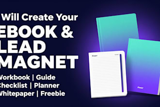 design professional ebook, lead magnet, workbook, freebie