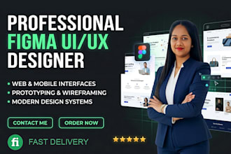 design figma ui ux for website, landing page or dashboard