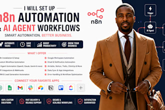 setup n8n automation n8n workflow automation automation n8n ai agent automation