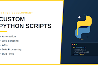 write custom python scripts