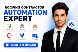 setup roofing contractor gohighlevel jotform zapier twilio lead capture followup