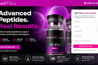 build research peptide website fda compliant peptide website supplement website