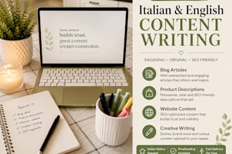 write SEO friendly italian product descriptions
