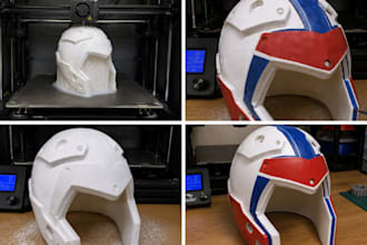 3d print and paint your custom 3d mask cosplay creation 3d helmet for cosplayers
