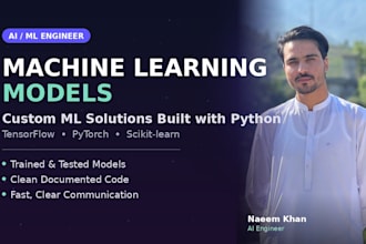 create custom ml models using python