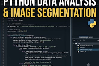 do data analysis and image segmentation using python