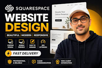 build squarespace website, redesign squarespace, or business website development