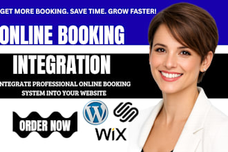 integrate online appointment booking system into your squarespace or wix website