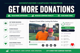 do gofundme promotion to drive real donations crowdfunding campaign promotion
