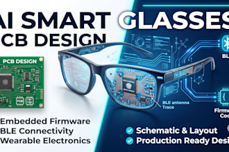 design ai smart glasses pcb embedded firmware ble connectivity wearable electron