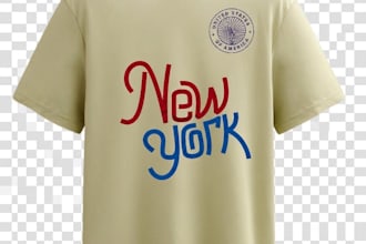 design vintage new york retro typography t shirt