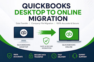 do quickbooks desktop to online migration, data transfer, company file migration