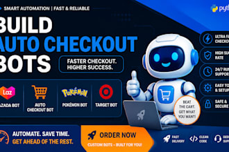 build lazada bot, auto checkout bot pokemon bot, target bot checkout bot autobot