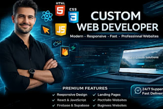 develop a full stack website with database integration and admin panel