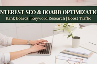 do professional pinterest SEO and board optimization