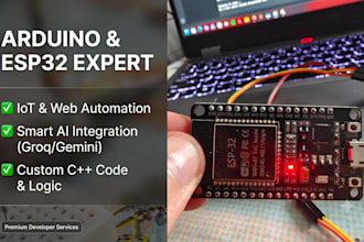 code arduino, esp32, iot sensors, automation, and ai API projects