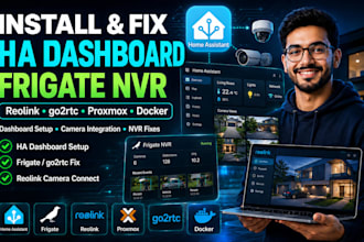 install fix ha dashboard setup frigate nvr reolinks go2rtc proxmos docker