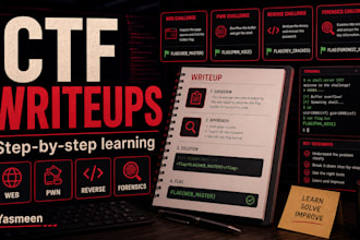 solve ctf challenges and provide step by step writeups