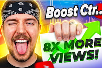 design high CTR youtube thumbnails that get more clicks