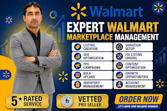 create walmart listing, fix listing errors, walmart seo and wfs setup