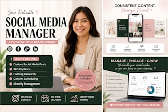 create and manage content for your social media