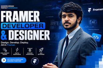 design and develop a premium framer website for your saas startup