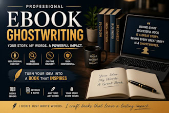 write a professional e book, book, or ghostwrite your story