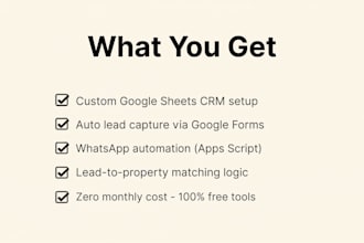 build a custom google sheets CRM with automation for your business
