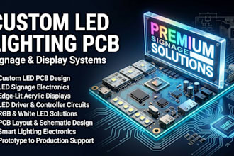 create custom led lighting pcb for signage and display systems