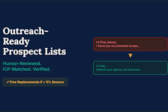 build a manually verified b2b prospect list for cold email