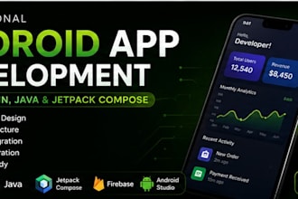 develop android app using kotlin java and jetpack compose