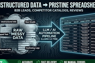 scrap, clean, and structure unstructured data using advanced llms