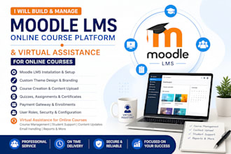 do moodle installation, upgrades, and migration and any update build website