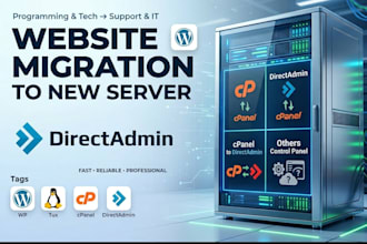 migrate your website to a new server