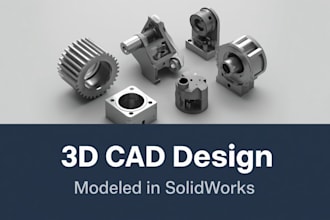 design 3d cad models and parts in solidworks