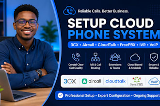 setup cloud phone system 3cx aircall cloudtalk freepbx ivr voip