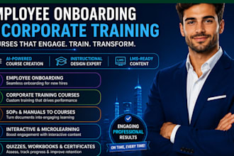 create engaging employee onboarding video corporate training course lms edtech
