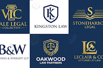 create a modern legal, attorney and law firm logo for your company