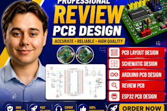 design pcb circuit, pcb schematic, pcb review in easyeda, altium or eagle kicad
