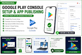create and setup google play console for your android app