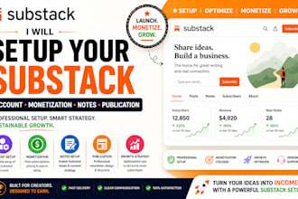 setup substack account monetization note publication substack newsletter